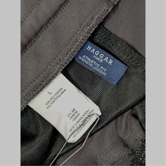 Haggar H26 Weekend Jogger Mens Large Gray Athletic Fit Outdoor Hiking Versatile - Picture 2 of 16